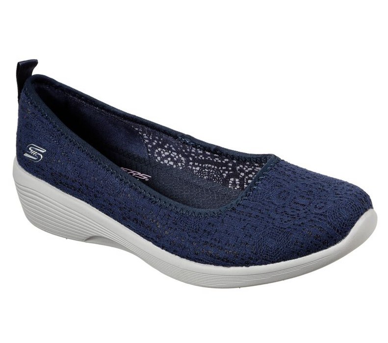 Skechers Arya - Airy Days - Womens Flats Shoes Navy [AU-XE6093]